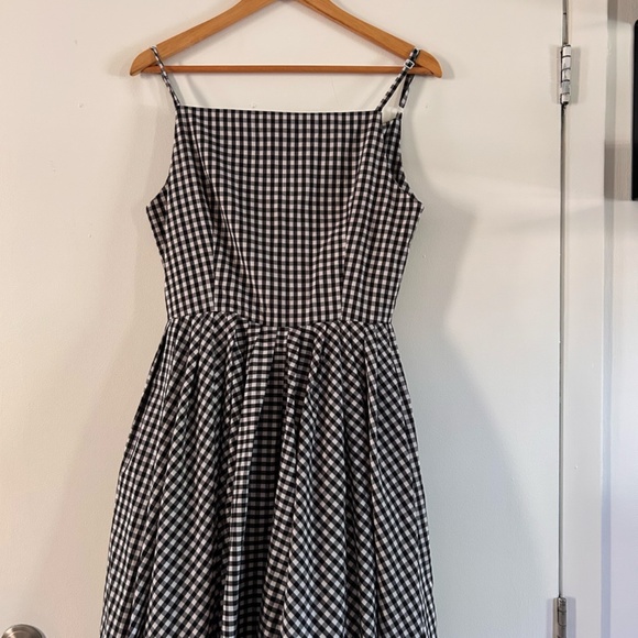 Square Neck Gingham Custom-Made Dress - Picture 5 of 5